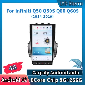 LYD Za Infiniti Q50 Q50S Q60 Q60S na roky 2014-2020 Android 11 Auta Multimedid Hráč, Auto Rádio, GPS Navigáciu, Audio Stereo Bluetooth