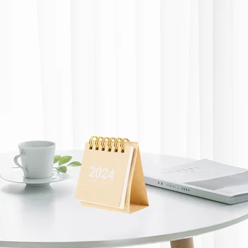 2024 Stolový Kalendár Dekoratívne Mesačné Stola Malé Miniatúrne Papier Office Decore