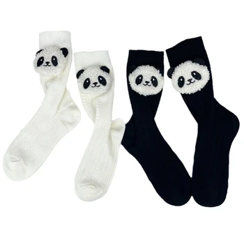 Ženy, Dievčatá Novinka Zábavné Ponožky 3D Panda Ponožky Bavlna Botičky Ponožky Dary