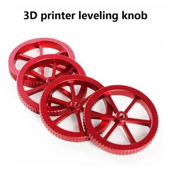 3D tlačiarne DIY príslušenstvo kovové plošiny štítok vyrovnanie gombík červené ruky regulačná skrutka matica