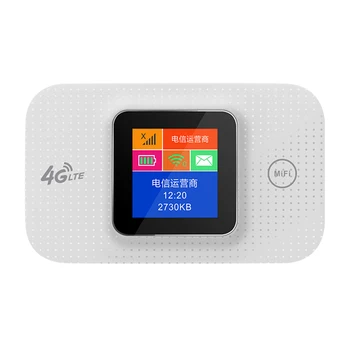4G LTE Router Slot Karty Sim Vrecku WiFi Router LCD Indikátor 2100mAh Odnímateľný Batérie Viac Zariadení Pripojenie