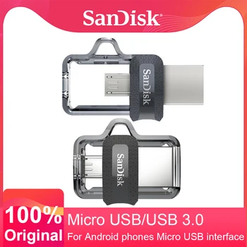 Sandisk SDDD3 Extrémne USB 3.0 Dual OTG USB Flash Disk Vysoká Rýchlosť 150MB/s kl ' úč 32GB 64GB 128GB Pen Drive 64 GB Memory Stick