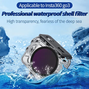 Vhodné pre Insta360 go3 nepremokavé shell filter potápanie ND stmievač CPL polarizácia objektív, príslušenstvo hlboké potápanie
