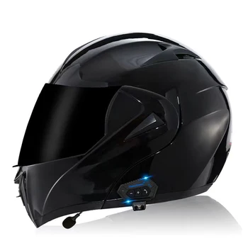 ABS ochranný materiál HD opotrebovaniu dvojité objektív aktívne vetranie Bluetooth plná prilba vhodná pre motocyklové prilby