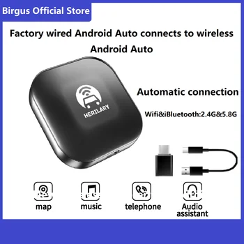 Birgus Bezdrôtový Android Adaptér pre Android Telefónu Bezdrôtový Auto Auto Adaptér Bezdrôtovej Android Auto Modul Plug Play Online Update