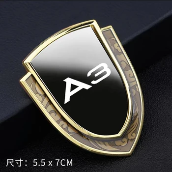 Karosérie Bočné Logo Nálepky Auto Styling Štít, Znak, Odznak Auto Okno Nálepka pre andi a3 auto Príslušenstvo