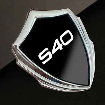 Auto Nálepky 3D Štýl Znak Auto Tela Sklon Nálepky Odtlačkový Odznak Accessorie Interiéru Kovové Auto Nálepky Na Volvo S40