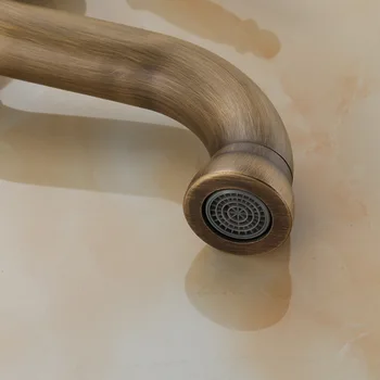 Vidric antique brass kúpeľňa povodí kohútik teplej a studenej mixér ťuknite na položku umývadlo, batérie, jeden rukoväť jednootvorová umývadlo, batérie, torneira