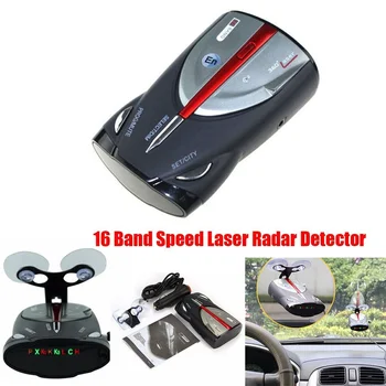 12V 16-Band Cobra XRS 9880 Laserový Anti Radar Auto Detektor 360-Stupňový Led Displej Laserový Anti Radarový Detektor Podporu ruskej Hlas