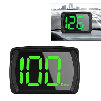 Univerzálny Auto HUD Head Up Displej Dual Čipov Digitálnych GPS Tachometer HD LCD Displej Plug and Play Veľké Písmo pre Všetky Vozidla