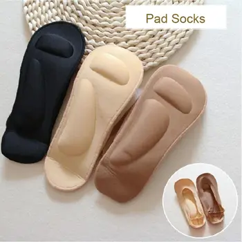2 páry Nôh Masáž 3D Ponožky Arch Ortopedické Pad Neviditeľné Ponožky, Priedušná s Gélové Podložky Letné Ponožky Ženy