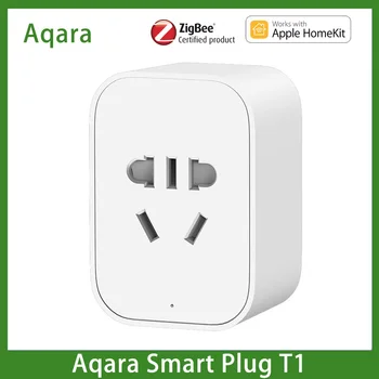 Aqara Smart Plug T1 ZNCZ15LM Diaľkové Ovládanie, Bezdrôtová Zásuvka Zigbee 3.0 Práce Pre HomeKit & Aqara Domov APP