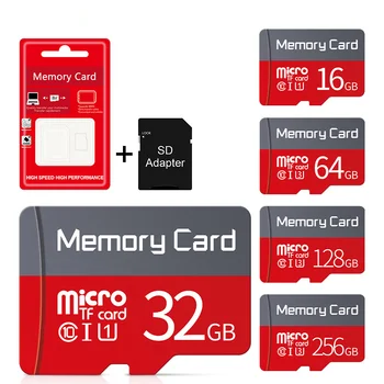 100ks/veľa veľkoobchod Pamäťovú Kartu 64GB 32 GB, 16 GB 8 GB 4 GB Mini SD Kartu Class10 UHS-1 Micro Flash Karty TF Karty SD doprava zadarmo