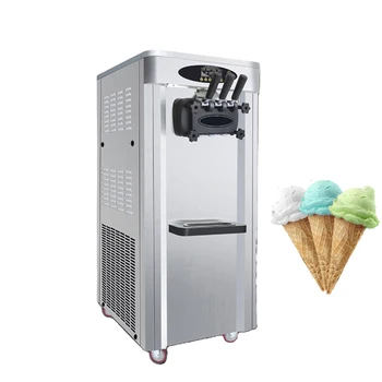 Vertikálne Elektrické Mrazničkou, Mäkké 3-Chuť Soft Ice Cream Stroj, Komerčné Mrazené Jogurty Stroj