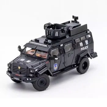 Diecast Mierke 1/64 Obrnené Vozidlo Policajné Auto Zliatiny Simulácia Modelu Auta Zber Scény, Dekorácie Chlapcov, Hračky
