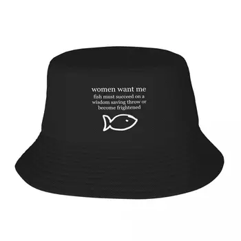 Nové Ryby hrôzu bielym písmom Vedierko Hat roztomilý otec klobúk Módne Pláži Rugby Žena, Čiapky pre Mužov