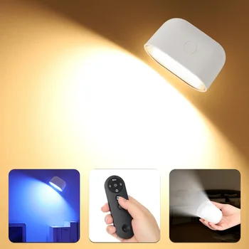 Diaľkové ovládanie touch magnetické nástenné svietidlo Spálňa, nočné lampy, Krytý minimalistický koridoru Stenu, nočné lampy Č dierovanie USB nabíjanie