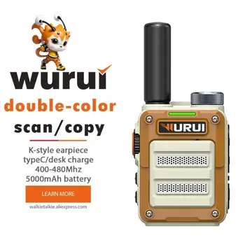 Wurui G63B walkie talkie uhf rádia dlhý rad Prenosných ham Amatérske obojsmerná rádiová profesionálny komunikátor deti pmr446 skenovanie