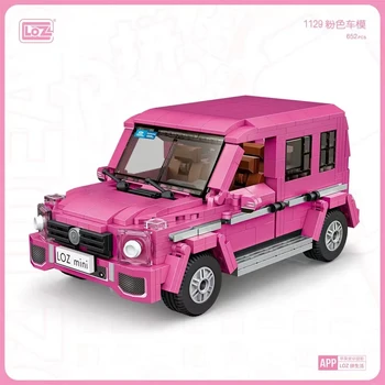 LOZ Mini Stavebné Bloky, Ružová Suv Modelu Auta Montáž Hračka Vzdelávacie Malých Častíc Puzzle Dievča Dospelých