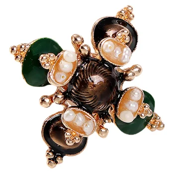 Strana Taška Vintage Dámske Šaty Barokový Brošňa Pearl Oblečenie Pin Šatkou Miss Ornament