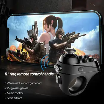 Mini Krúžok Bluetooth4.0 Nabíjateľná Bezdrôtový VR Diaľkové Herný ovládač Ovládač Gamepad pre Android 3D Okuliare r57
