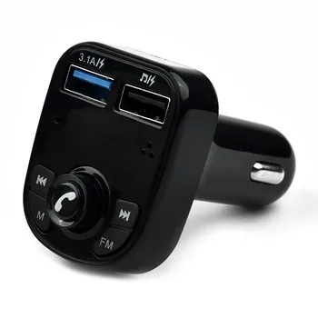 Auto Bluetooth, FM Vysielač, MP3 Prehrávač, U Diskov Dual USB Automobilovej Rýchlo Nabíjací Adaptér Bezdrôtový FM Vysielač Príslušenstvo