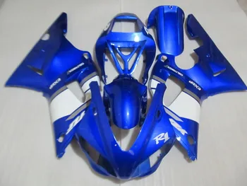 4Gifts Nový Motocykel, ABS Kapotáže Kit vhodný Pre YAMAHA YZFR1 98 99 YZF R1 1998 1999 YZF1000 yzfr1 Horské Set Blue White