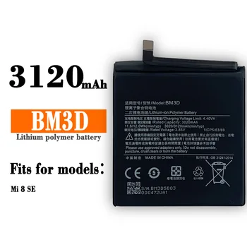 BM3D Najnovšie Pôvodnej 3020mAh Batérie Pre Xiao Mi 8 SE Mi8 SE Mi8SE Vysokej Kvality Telefón Náhradné Vnútorné Batérie +Zadarmo Nástroj