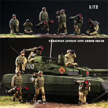 1:72 zmenšený Model 6 Ks Javelin ukrajinskej Anti-obrnené Akcie Obrázok Vojakov, Bábiky, Hračky DIY Scény Príslušenstvo Kolekcia Dary Ventilátor