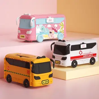 Môže sa nastaviť autobus Predstierať, Hračky domček pre bábiky Miniatúrne Príslušenstvo Nábytku RV Školský Autobus Kuchyňa Hrať Dom Vianočný darček