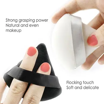 10 Ks Trojuholník Powder Puff Tvár Mäkké Bavlnené make-up Nástroje Loose Powder Telo make-up Hubky Umývateľný kozmetika Lístkového Nástroj pre ženy