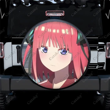 NakanoNino Anime Auto Príslušenstvo, Náhradné Pneumatiky Kryt Vodotesný Pneumatiky Kolesa Chránič pre Auto Truck SUV Camper Trailer Rv 14-17in