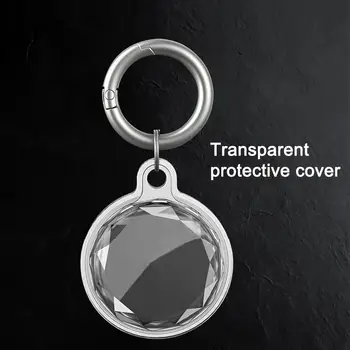 Diamond Vzor TPU Kryt pre Apple Airtag Chránič Prípade Tracker Nárazníka Prípade Psa Dieťa Anti-stratil Lano Keychain pre Vzduch H0B7