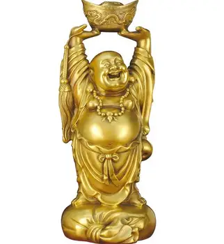Maitreya Budha Socha s Veľkým Bruchom Stojí na Oblohe, Budha Ponúka Poklady, Bódhisattva Rodiny Obývacia Izba