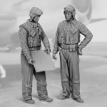 1/32 Die Cast Živice Obrázok Modelu montážna sada US NAVY pilotov 1940-45 Živice Vojak DIY Kit Potreby Montáž Nevyfarbené