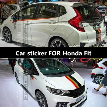 Auto Samolepky PRE Honda Fit telo vonkajšie úpravy vlastné športové odtlačkový príslušenstvo