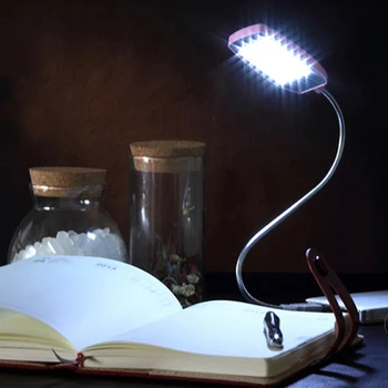 Flexibilné USB Lampa LED Svetlo 28LEDs Kniha Svetlá na Čítanie Pre Notebook Notebook Power Bank Spálňa Nočné Osvetlenie Tabuľky, Stolná Lampa
