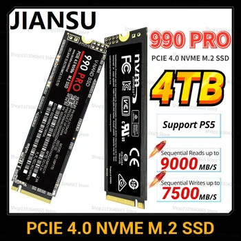 Pôvodné 990 Pro SSD диск 4TB 2TB NVMe PCIe 4.0 Až 7450MB/s M. 2 2280 Pevné Disky pre PlayStation5 Notebook Herný Počítač