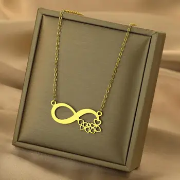 Kinitial Vynikajúce a módne laserom vyrezávané z nehrdzavejúcej ocele náhrdelník, osobné osem znakov valentínsky darček