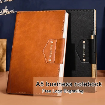 (Môžete Engrave Logo) A5 Pribrala Business Notebook, Pribrala Poznámkový Blok, Pracovné Stretnutie V Knihe Záznamov, Študentský Diár, Predmet Notebook