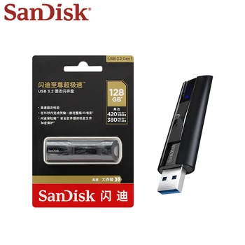 SanDisk Extreme Pro USB Z880 Flash Disk USB 3.2 kl ' úč 128 gb kapacitou 256 GB 512 gb diskom 1 TB Čítať Rýchlosť Až 420mb/s Mini Memory Stick