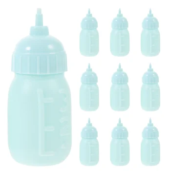10 Ks Deti, Hračka Dom Dekor Príslušenstvo Miniatúrne Mlieko Fľaša Baby Šťavy Fľaše, Plastové Kognitívne Hračky