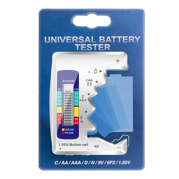 Univerzálna Batéria Checker naplno Využívať energiu Batérie na Ochranu životného Prostredia pre C D N AA AAA 9V 1,5 V Batérie