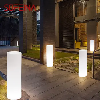 SOFEINA Moderné Valec Krajiny Lampa Tvorivé Vonku LED Trávnik Svetlo Diaľkové Ovládanie Vodeodolné IP65 pre Hotel Garden