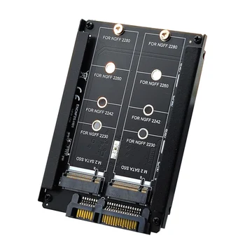 NGFF Na SATA3 Adaptéra Karty M2 TLAČIDLO B-M SSD (Solid State Drive) Do 6 g Karty Adaptéra s Krytu Zásuvky M. 2 SATA Adaptér