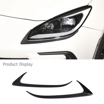 Pre Toyota 86 Subaru BRZ 2022 Reálne Uhlíkových Vlákien Auto Svetlometu Obočie Bar Panel Kryt Dekorácie, Nálepky, Auto Vonkajšie Príslušenstvo