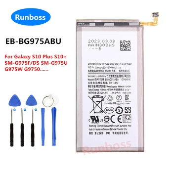 Pôvodné EB-BG975ABU 4100mAh Batérie Pre Samsung Galaxy s rezacím zariadením S10 Plus S10+ SM-G975F SM-G975DS SM-G975U SM-G975W G9750 Mobilný Telefón