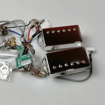 Gitarové Snímače Alnico V Humbucker Snímač Gib 498R 498T Nastaviť Zlaté Kryt s Pro Elektroinštalácie Postroj Rýchle Konektory