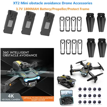 LS-XT2 4K Vyhýbanie RC Drone Náhradné Diely 3,7 V 1800MAh Batéria Pre LS-XT2 XT2 RC Quadcopter Príslušenstvo XT2 Drone Batérie Čepele