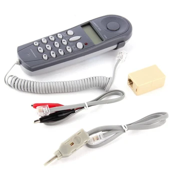Telefón Telefón Zadok Test Tester Lineman Nástroj Sieťový Kábel, Nastavte Zariadenie C019 Skontrolujte Telefónnu Linku Poruchy Sivá Modrá
